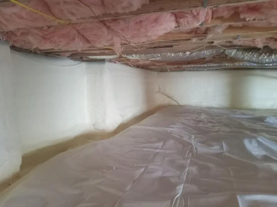 Crawl space encapsulation with closed-cell spray foam for Roof Maintenance in Lantana