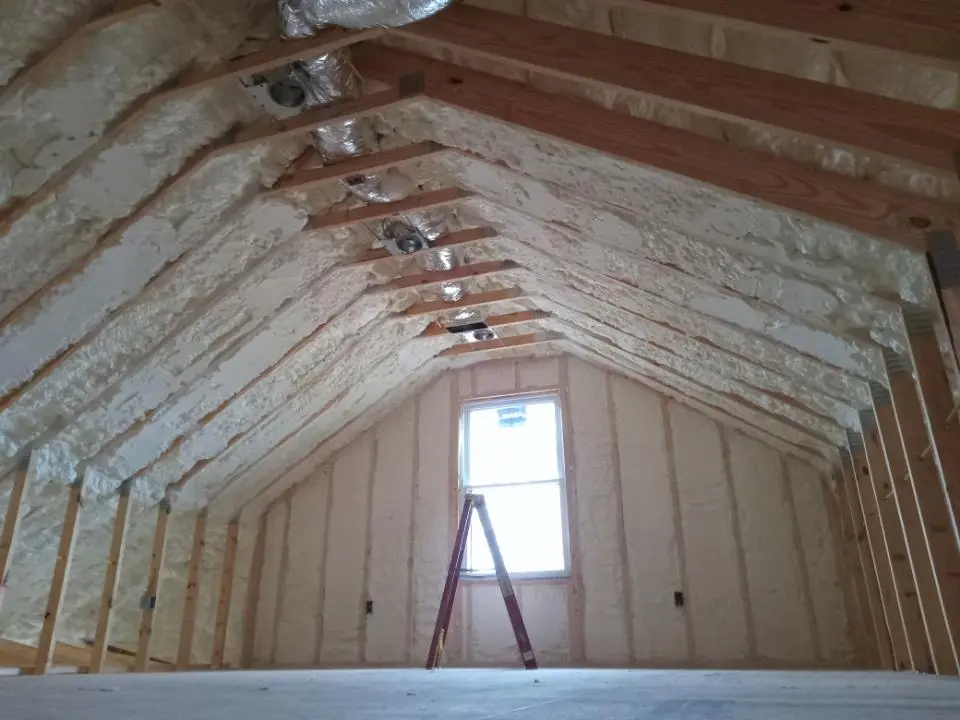 Spray foam roofing application for Crawl Space Insulation project in Lantana